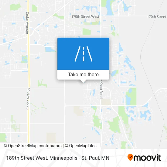 189th Street West map