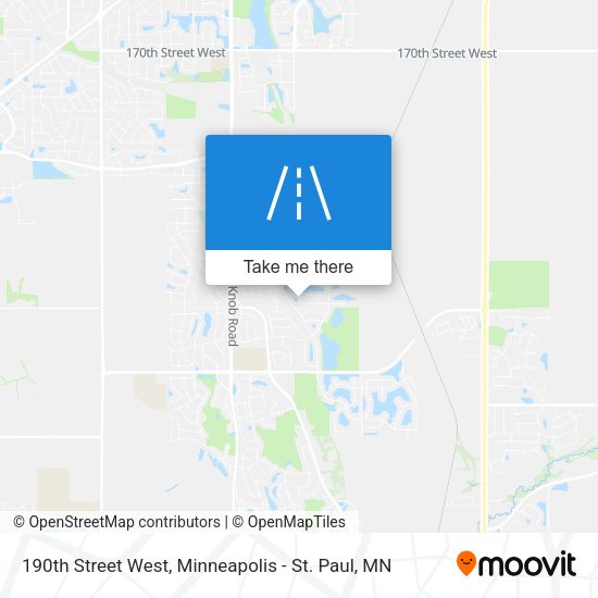 190th Street West map
