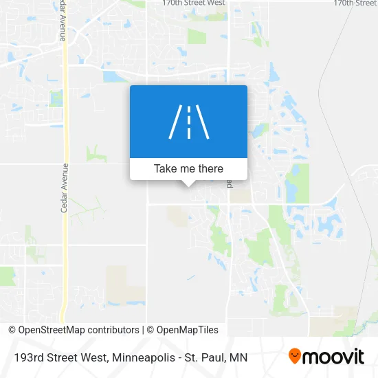 193rd Street West map
