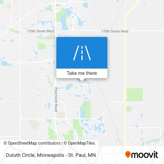 Mapa de Duluth Circle