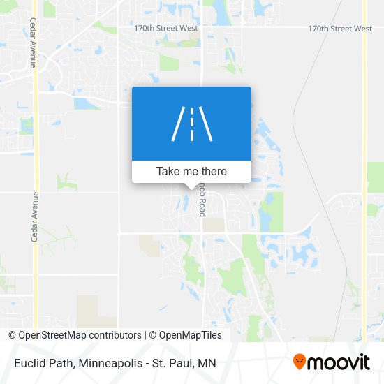 Euclid Path map