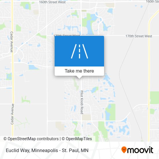 Euclid Way map