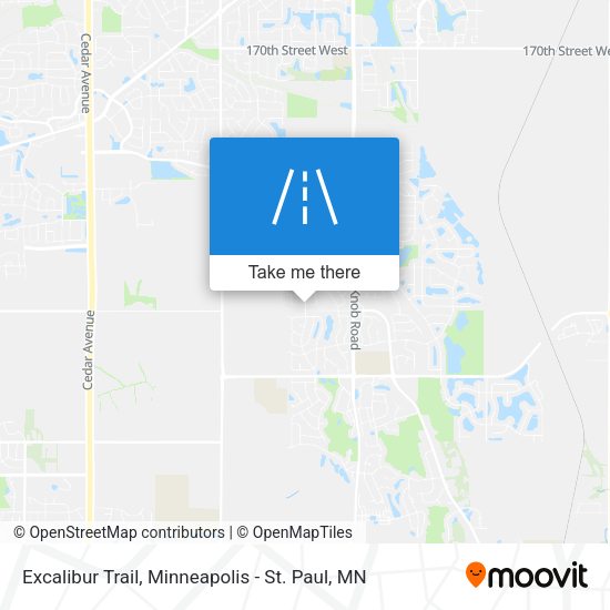 Mapa de Excalibur Trail