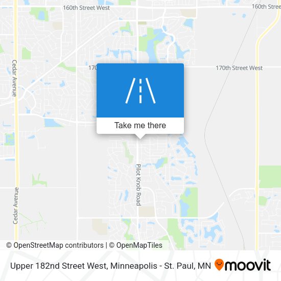 Upper 182nd Street West map