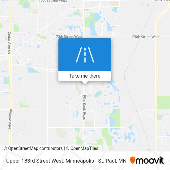 Upper 183rd Street West map