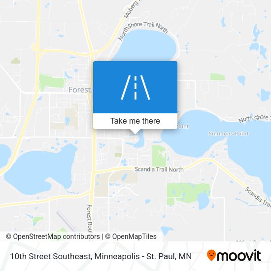Mapa de 10th Street Southeast