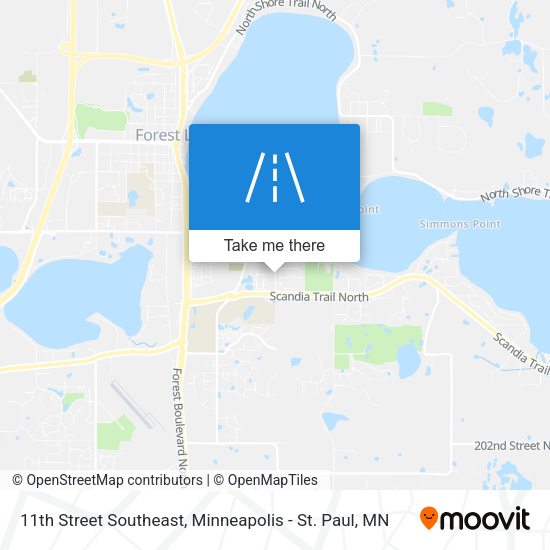 11th Street Southeast map