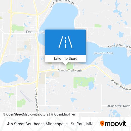 Mapa de 14th Street Southeast