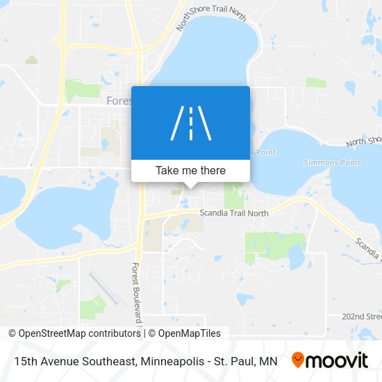 15th Avenue Southeast map
