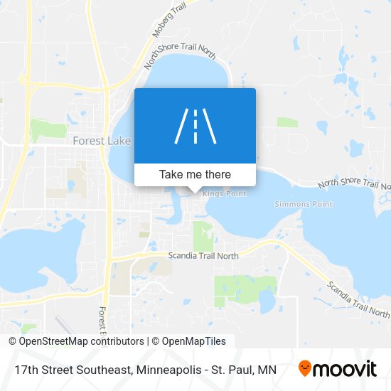Mapa de 17th Street Southeast