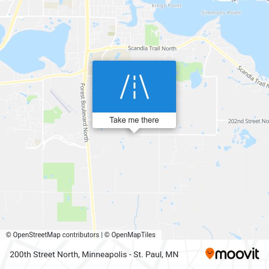 200th Street North map
