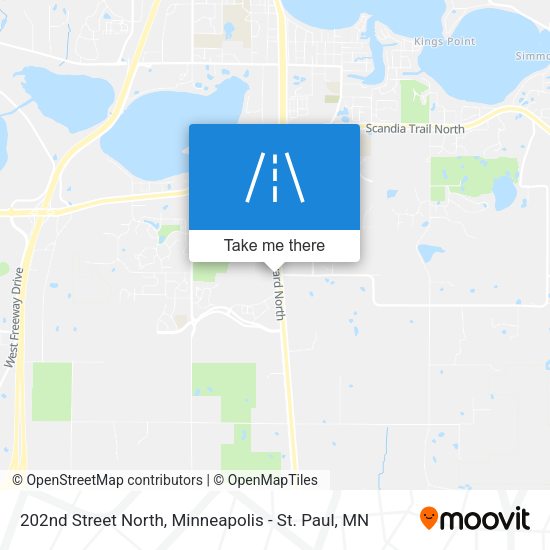 202nd Street North map