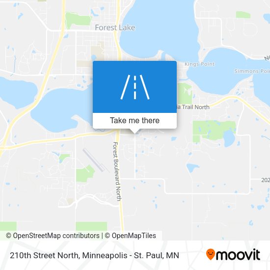 210th Street North map