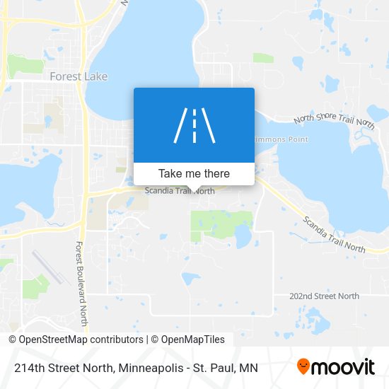 214th Street North map