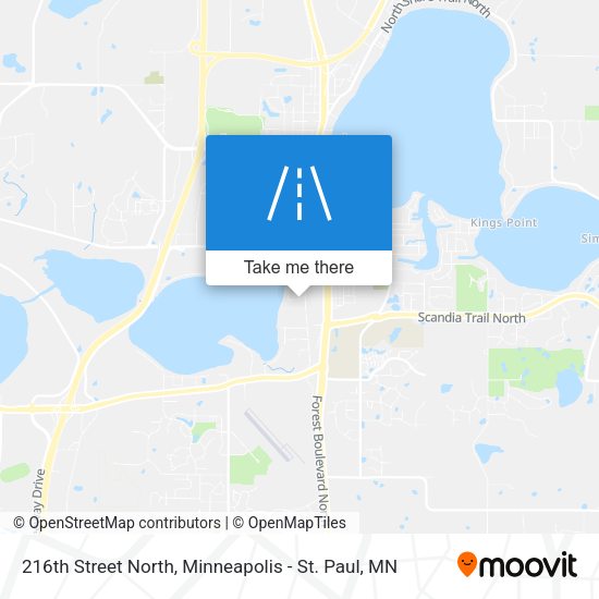216th Street North map