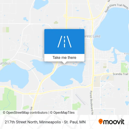 217th Street North map