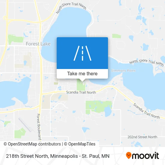 218th Street North map