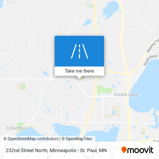 232nd Street North map