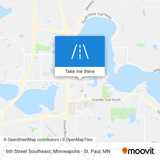 Mapa de 6th Street Southeast