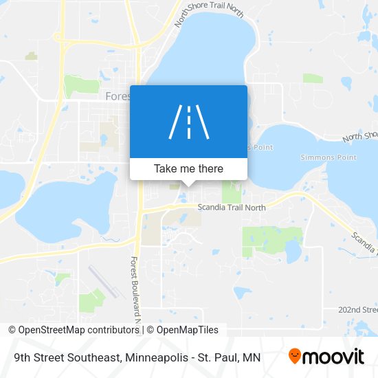 Mapa de 9th Street Southeast