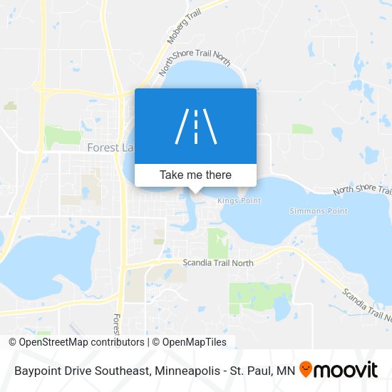 Mapa de Baypoint Drive Southeast