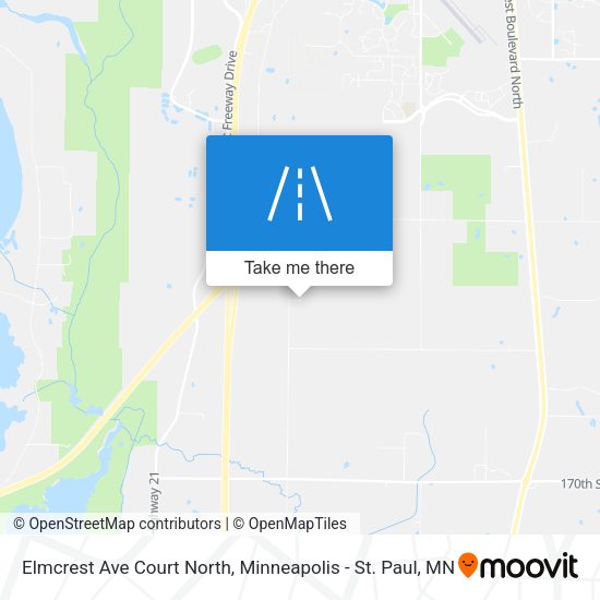 Elmcrest Ave Court North map