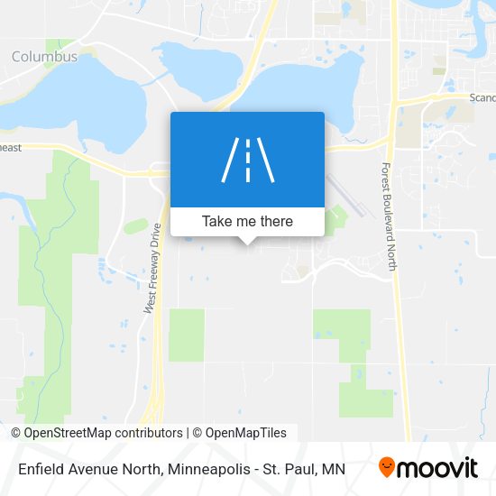 Mapa de Enfield Avenue North
