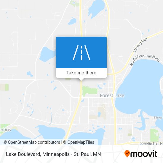 Lake Boulevard map
