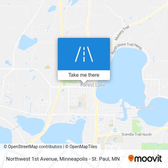 Mapa de Northwest 1st Avenue
