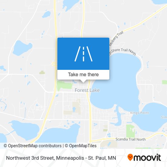 Mapa de Northwest 3rd Street
