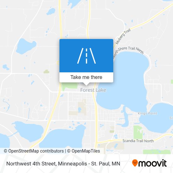 Northwest 4th Street map