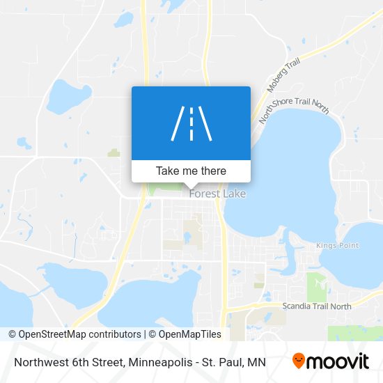 Northwest 6th Street map