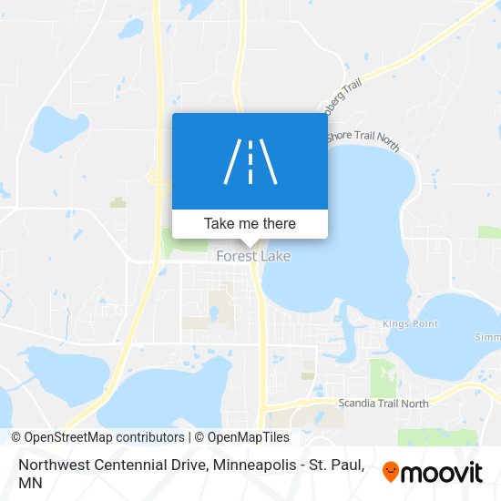 Northwest Centennial Drive map