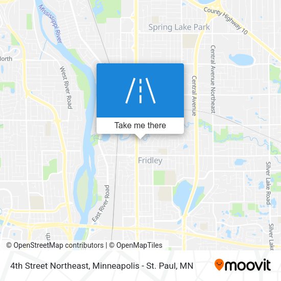 4th Street Northeast map