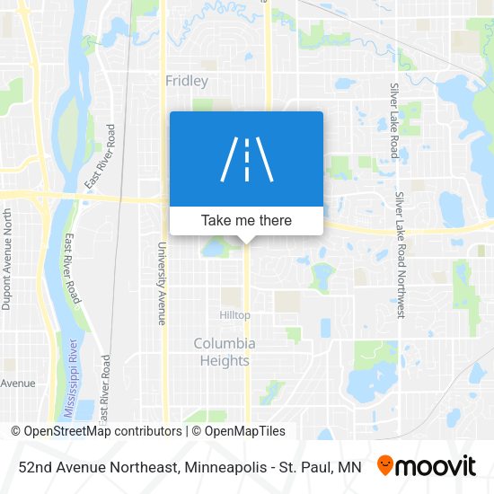 52nd Avenue Northeast map