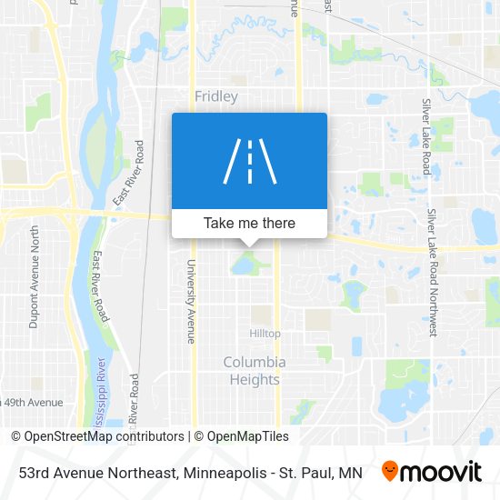 53rd Avenue Northeast map