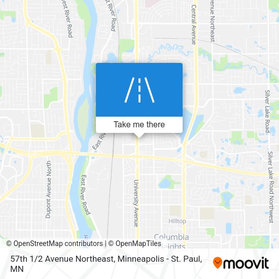 57th 1/2 Avenue Northeast map