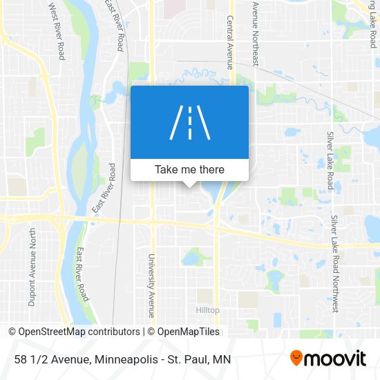 58 1/2 Avenue map