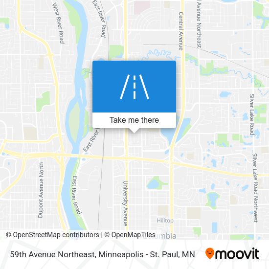 59th Avenue Northeast map