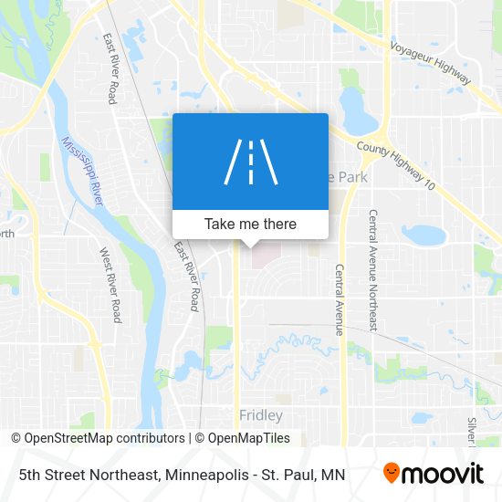 5th Street Northeast map