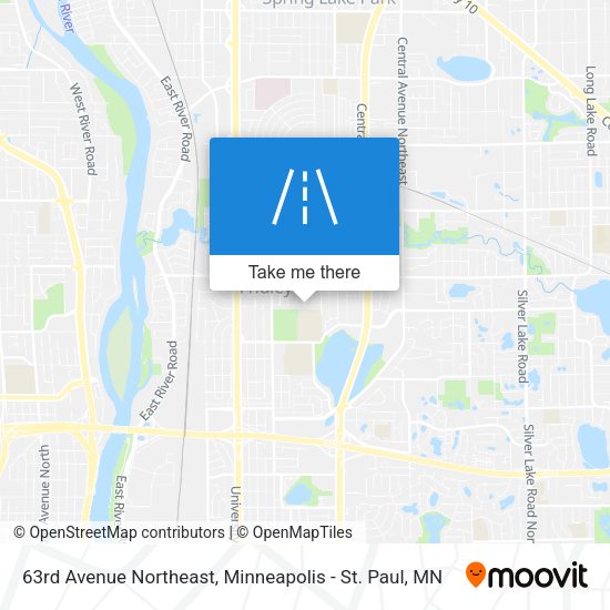 63rd Avenue Northeast map