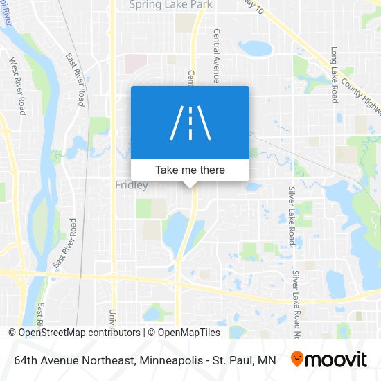 64th Avenue Northeast map