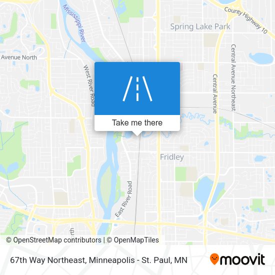 67th Way Northeast map