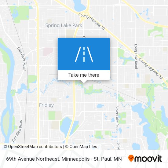 69th Avenue Northeast map