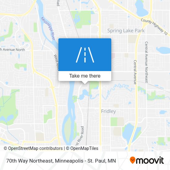 Mapa de 70th Way Northeast