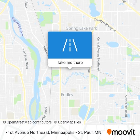71st Avenue Northeast map