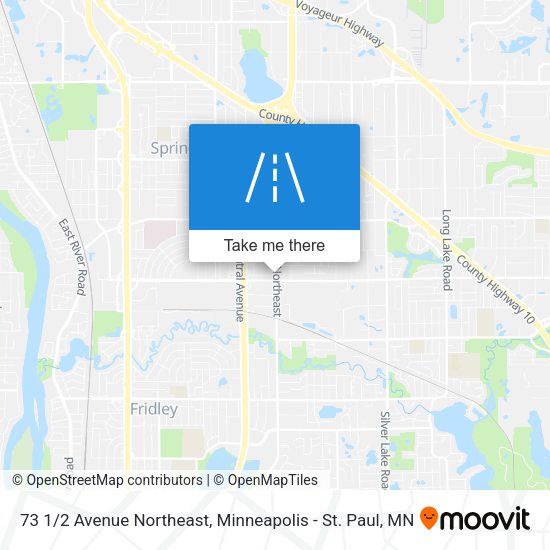 73 1/2 Avenue Northeast map