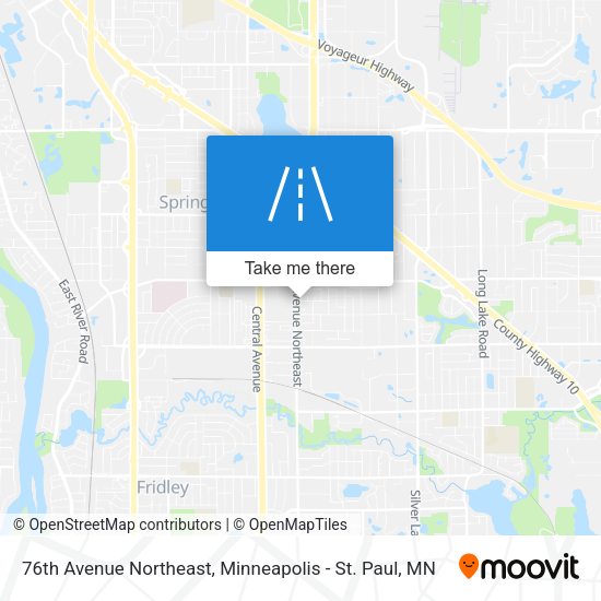 76th Avenue Northeast map