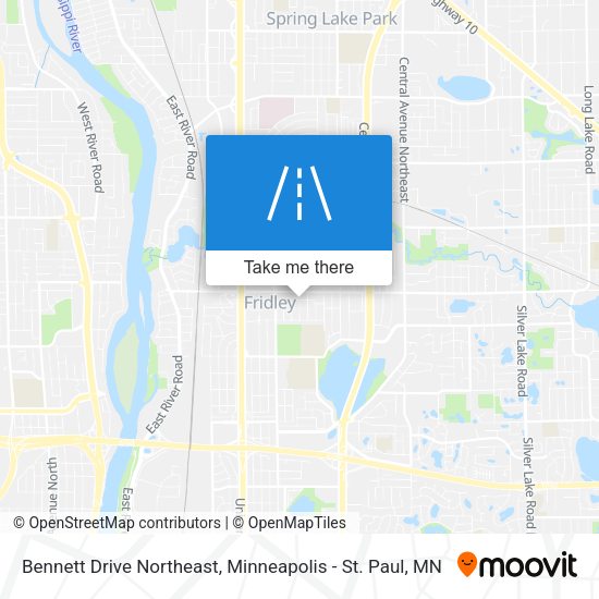 Bennett Drive Northeast map