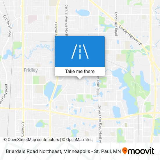 Briardale Road Northeast map